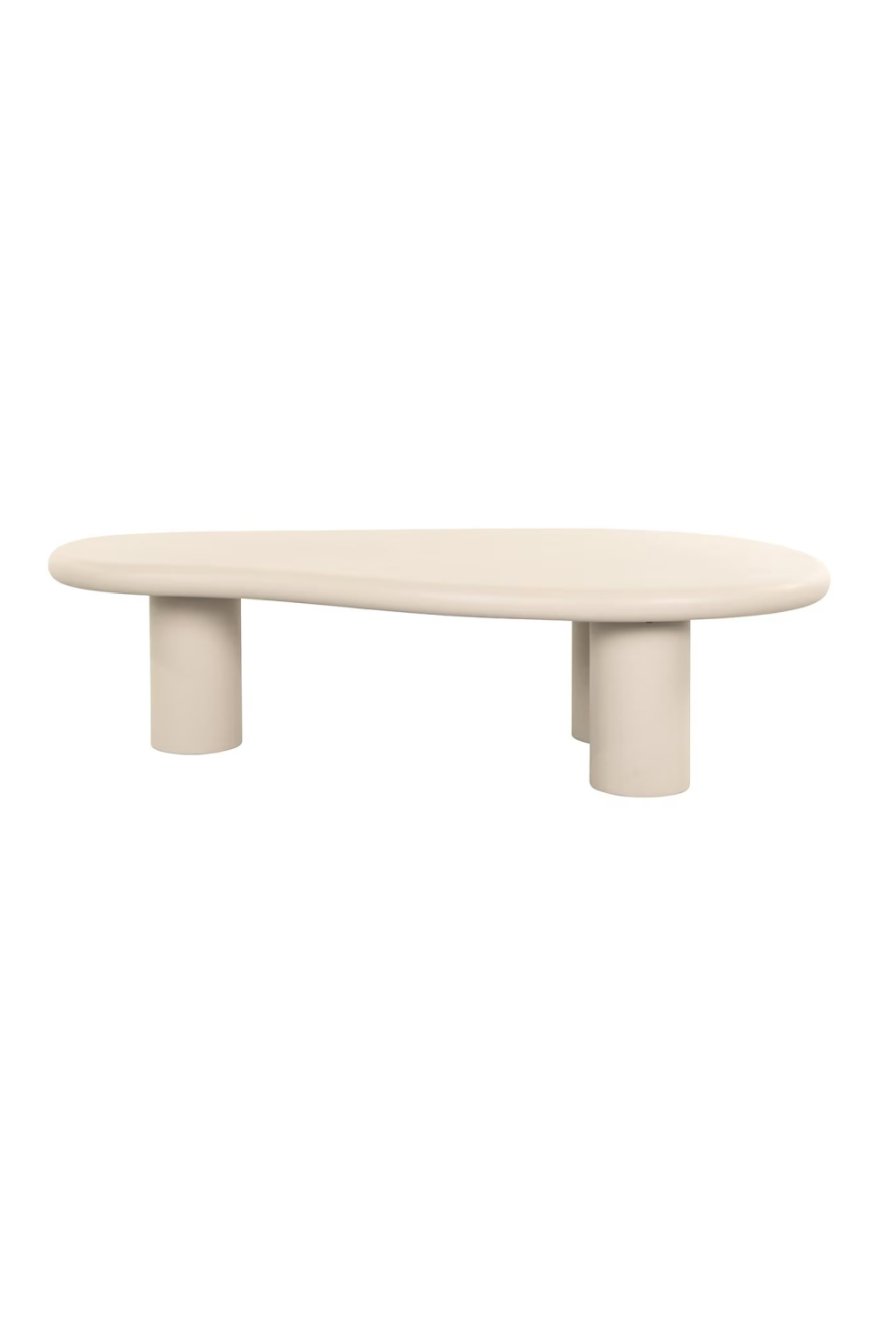 Beige Organic-Shaped Coffee Table | OROA Clayton | Oroa.com