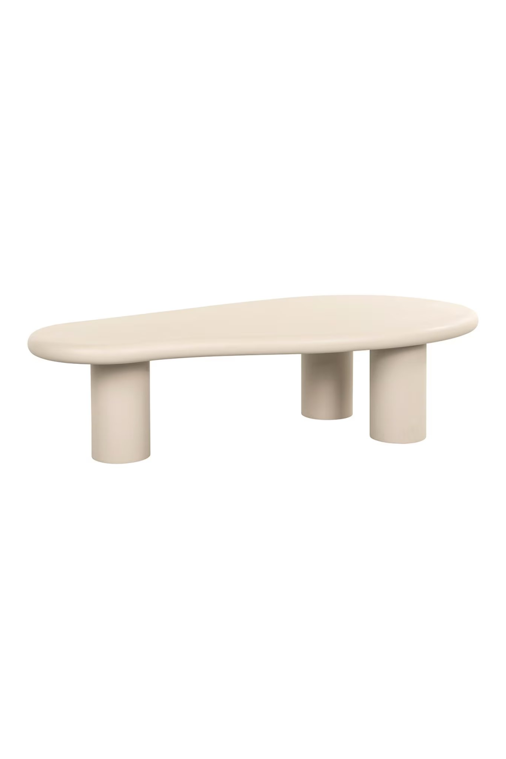 Beige Organic-Shaped Coffee Table | OROA Clayton | Oroa.com