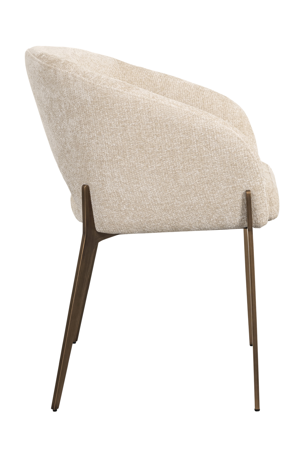 Cream Cut-Out Back Dining Chair | OROA Kenzi | Oroa.com