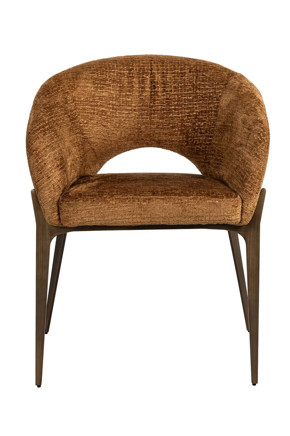 Brown Curved Dining Chair | OROA Kenzi  | Oroa.com