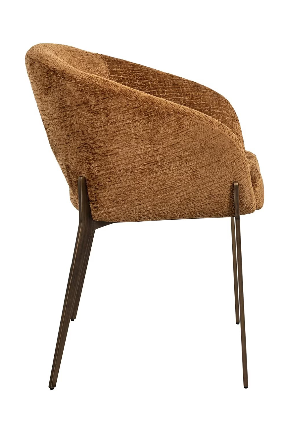 Brown Curved Dining Chair | OROA Kenzi  | Oroa.com