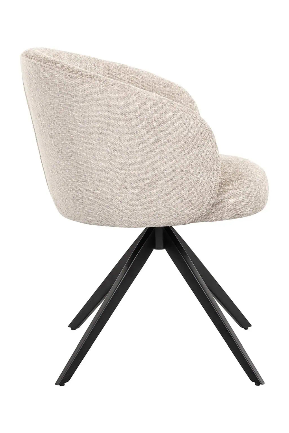 Quadrupod Curved Swivel Chair | OROA Olivia | Oroa.com