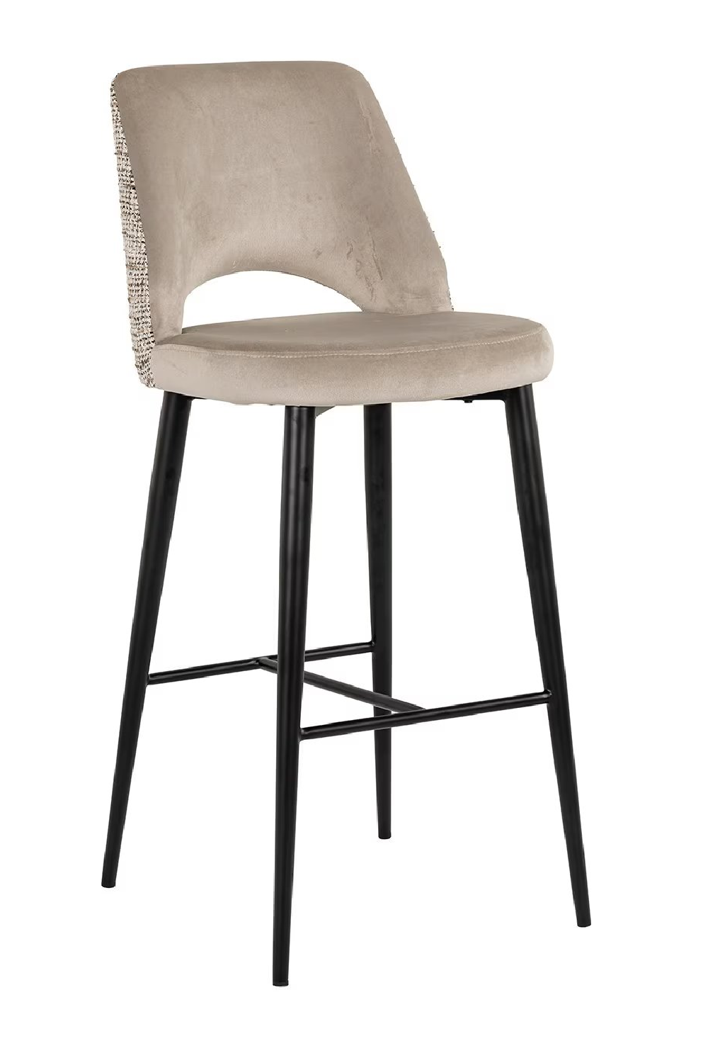 Khaki Cut-Out Bar Stool | OROA Tabitha | Oroa.com