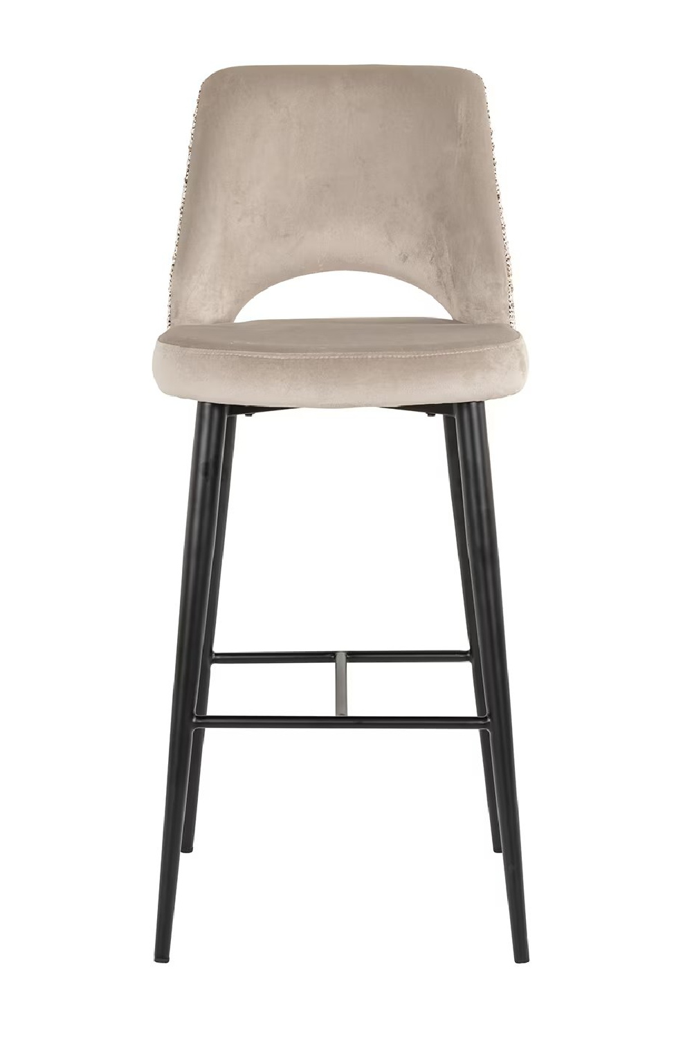 Khaki Cut-Out Bar Stool | OROA Tabitha | Oroa.com