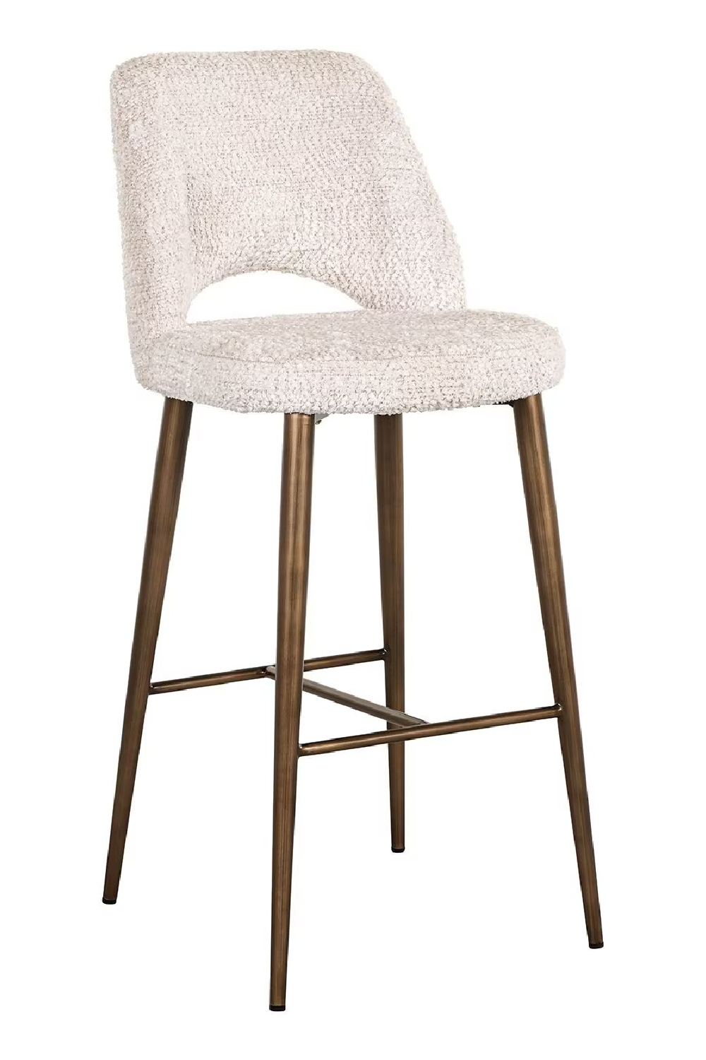 Cream Cut-Out Bar Stool | OROA Delphine | Oroa.com