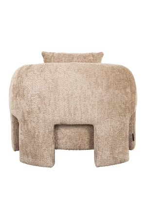 Curved Padded Lounge Chair | Richmond Interiors Milania | Oroa.com