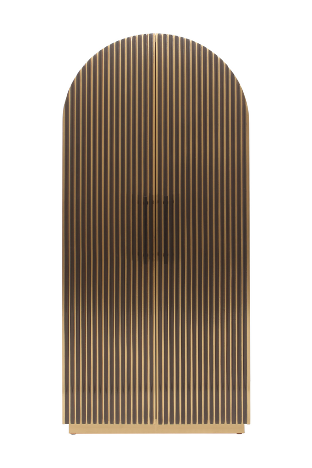 Gold Arched 2-Door Cabinet | Richmond Interiors Les Arcs | Oroa.com