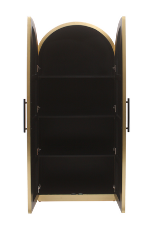 Gold Arched 2-Door Cabinet | Richmond Interiors Les Arcs | Oroa.com