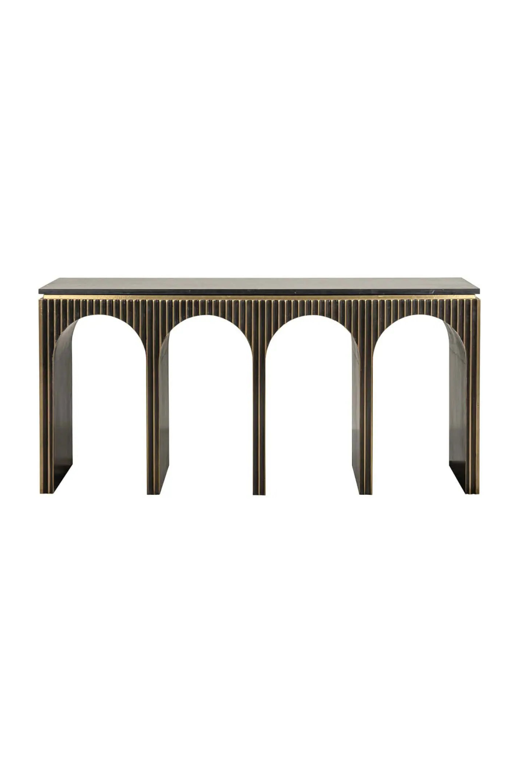 Gold Accent Arched Console Table | OROA Les Arcs | Oroa.com