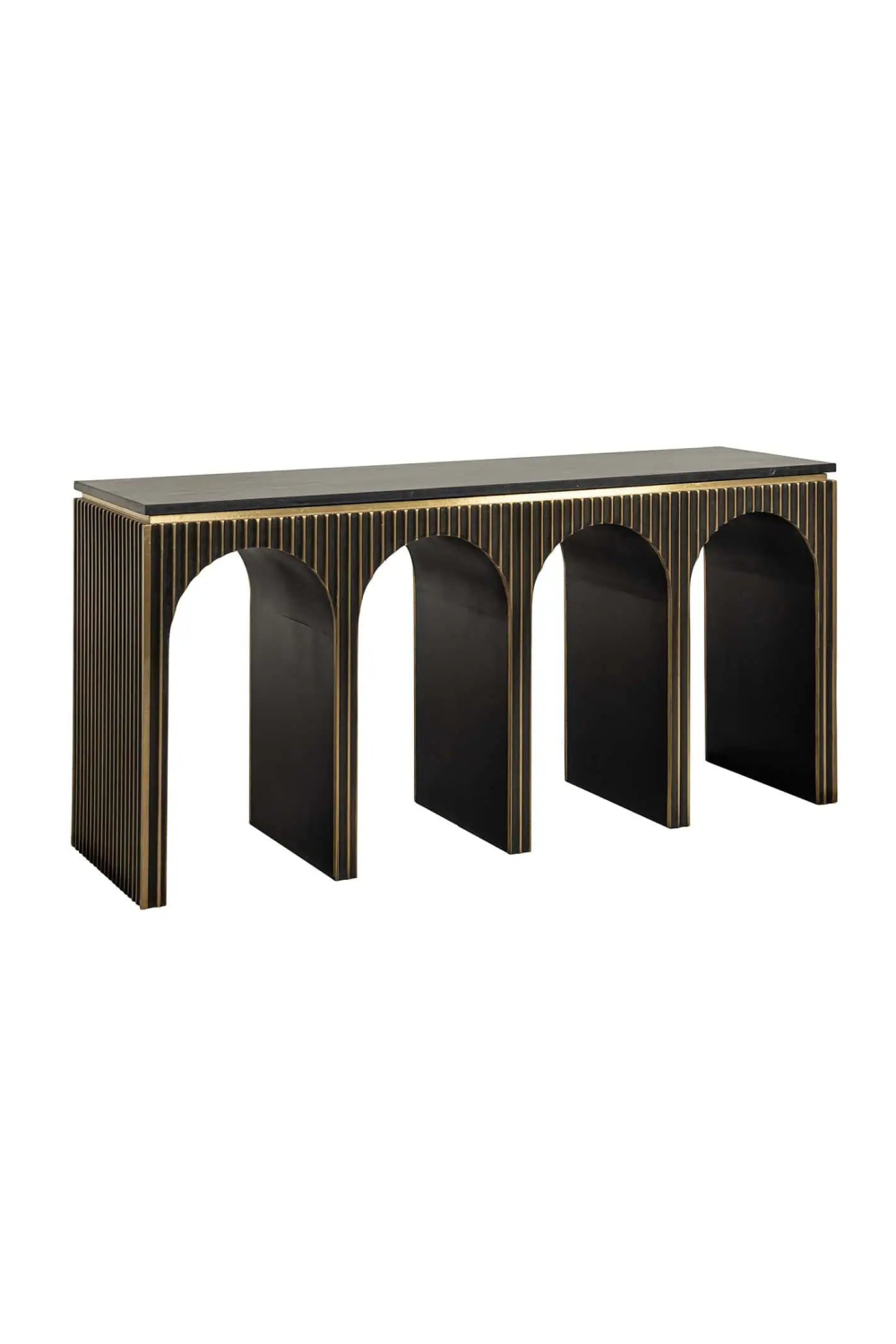 Gold Accent Arched Console Table | OROA Les Arcs | Oroa.com