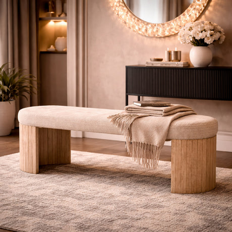   Travetine Base Bench | Oroa.com