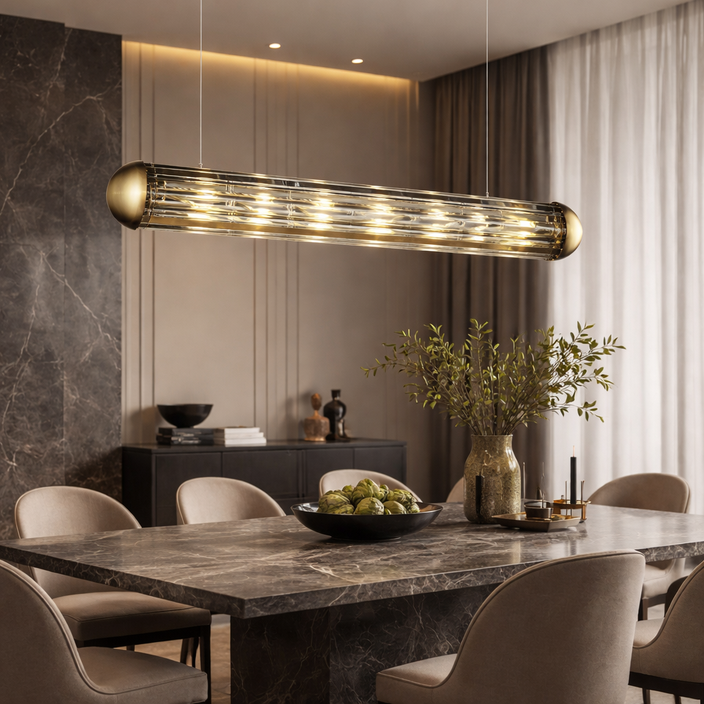   Bronze Linear Chandelier | Oroa.com