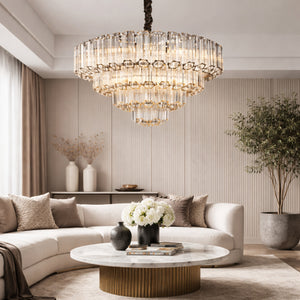   Tiered Glass Chandelier | Oroa.com