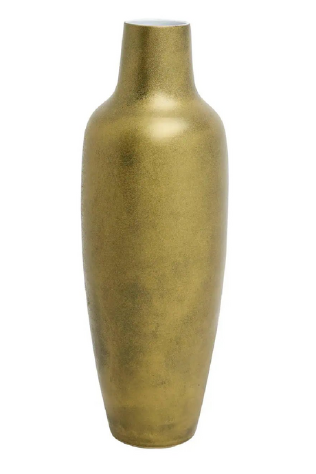 Gold Ceramic Long Vase | Richmond Interiors Dominique | Oroa.com