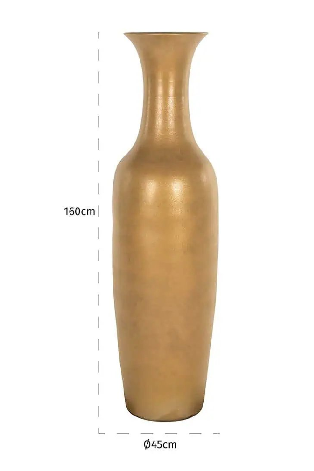 Gold Flared Neck Vase | OROA Macie | Oroa.com