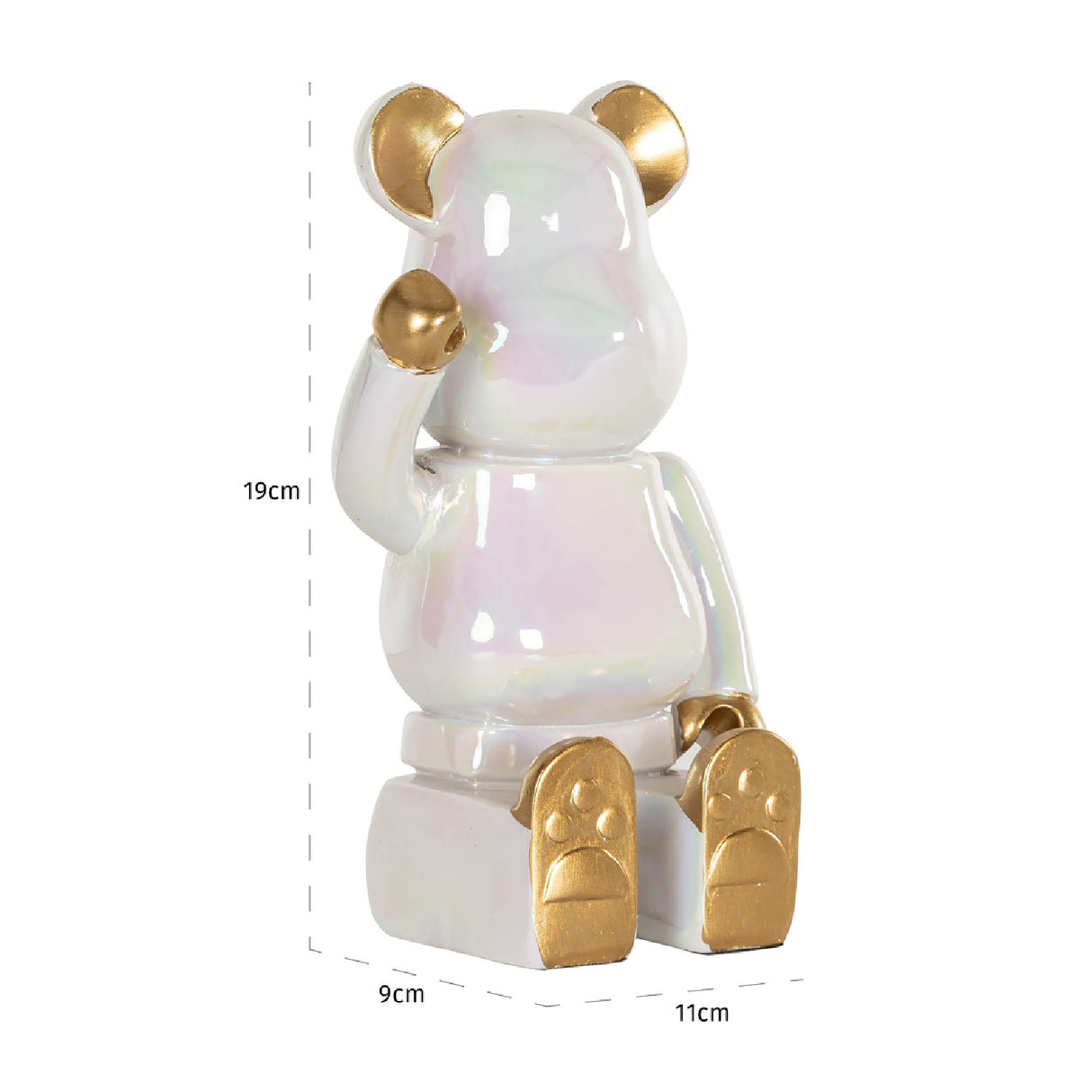   Modern European furniture - White Sitting Bear Decorative Object - www.oroa.com | Oroa.com