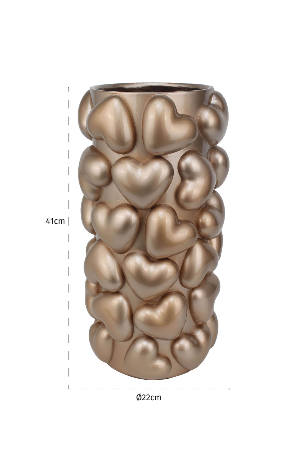 Heart Embellished Vase | OROA Ensy | Oroa.com