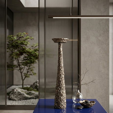   Brushed Gold Tapered Candle Holder | Oroa.com