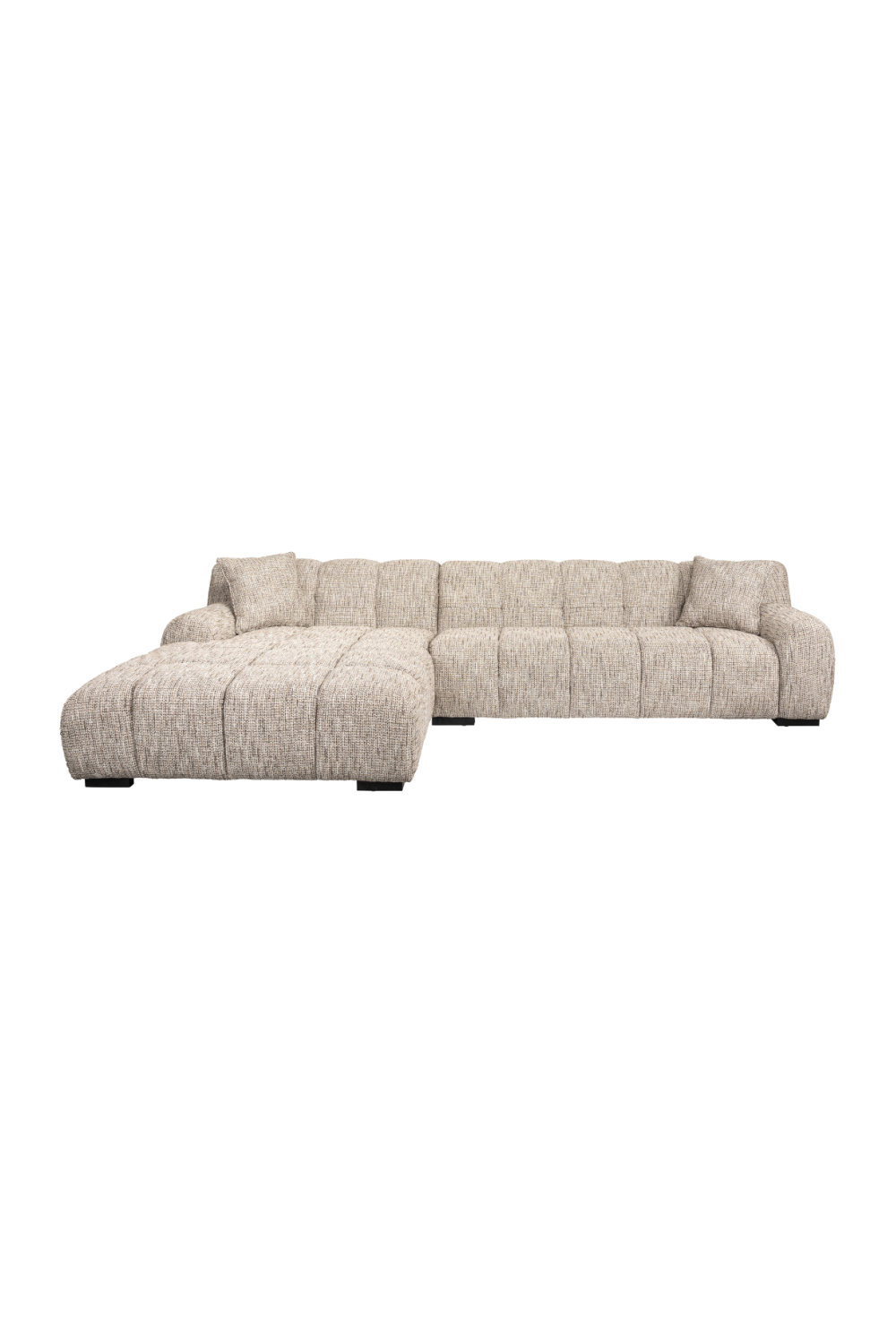 Beige 3-Seater Sofa + Left Lounge | OROA Hazel | Oroa.com