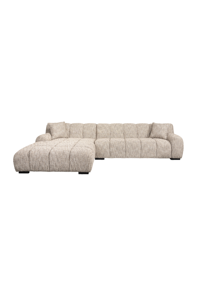 Beige 3-Seater Sofa + Left Lounge | Richmond Interiors Hazel | Oroa.com