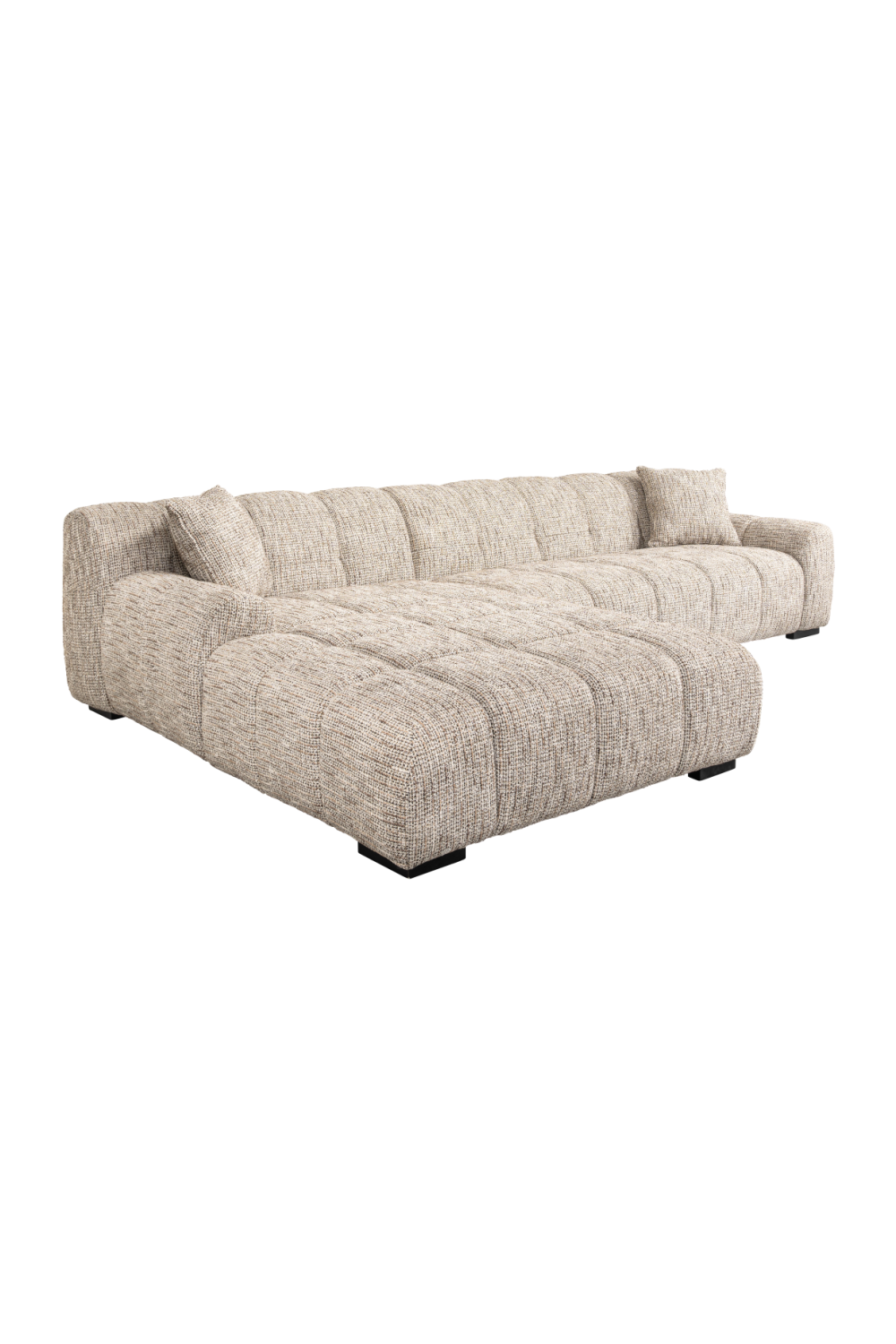 Beige 3-Seater Sofa + Left Lounge | OROA Hazel | Oroa.com