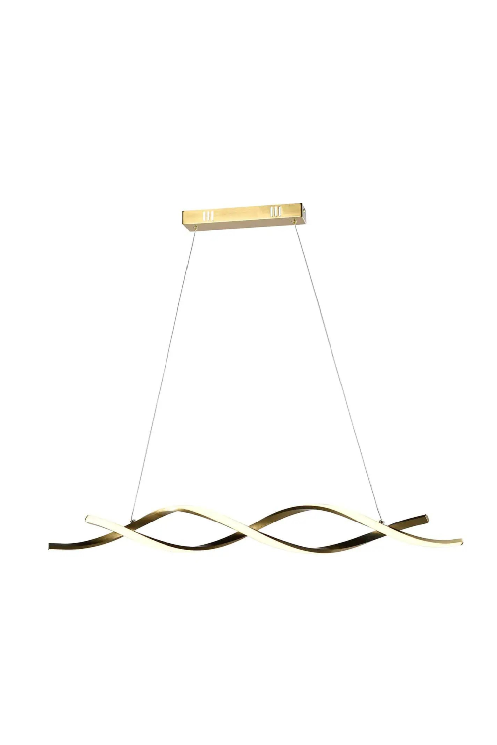 Gold Linear Spiral Chandelier | OROA Lorine | Oroa.com