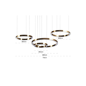   Modern European furniture - Gold Ring Chandelier - www.oroa.com | Oroa.com