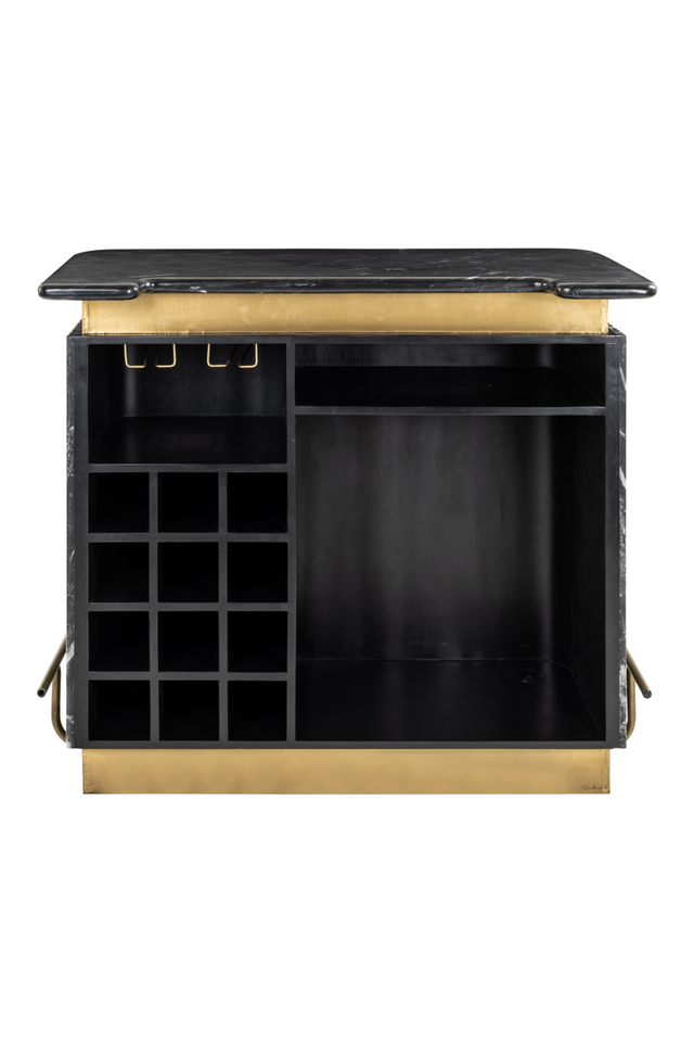 Black Marble Bar Cabinet | Richmond Interiors Bombay | Oroa.com