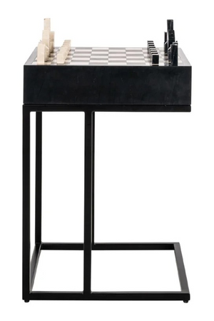 Black 1-Drawer Chess Table | Richmond Interiors Davos | Oroa.com