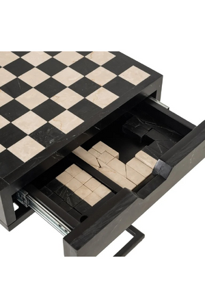 Black 1-Drawer Chess Table | Richmond Interiors Davos | Oroa.com