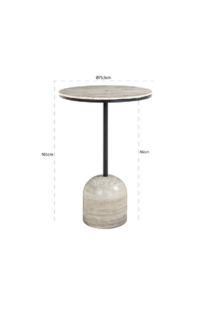 White Marble Bar Table | Richmond Interiors Duncan | Oroa.com