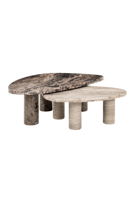 Marble Nesting Coffee Table Set (2) | Richmond Interiors Nazario | Oroa.com