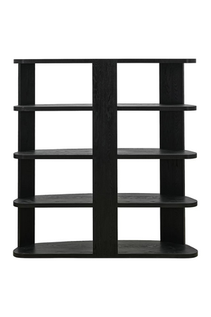 Black 3-Shelf Display Cabinet | Richmond Interiors Navarino | Oroa.com