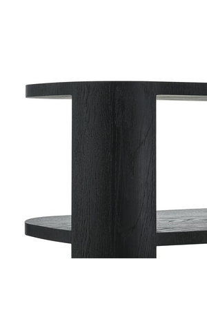 Black 3-Shelf Display Cabinet | Richmond Interiors Navarino | Oroa.com