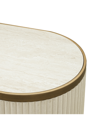 White Ceramic 4-Door Sideboard | Richmond Interiors Tivoli | Oroa.com