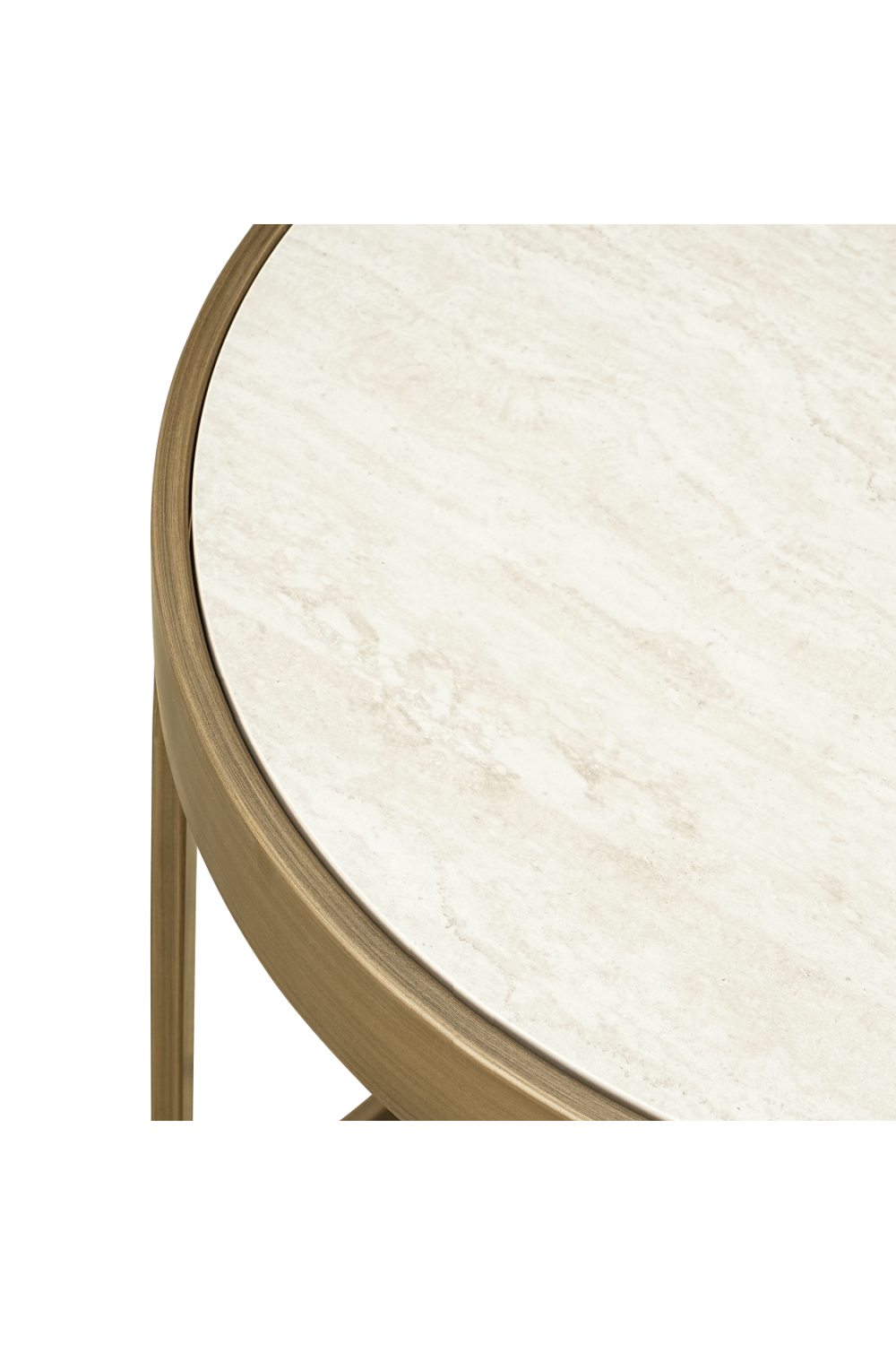 White Ceramic End Table Set (2) | OROA Tivoli | Oroa.com