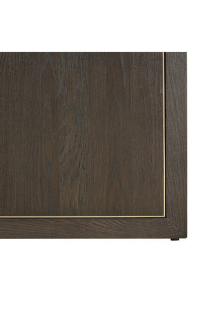   Brown Oak Staggered Display Cabinet | Oroa.com