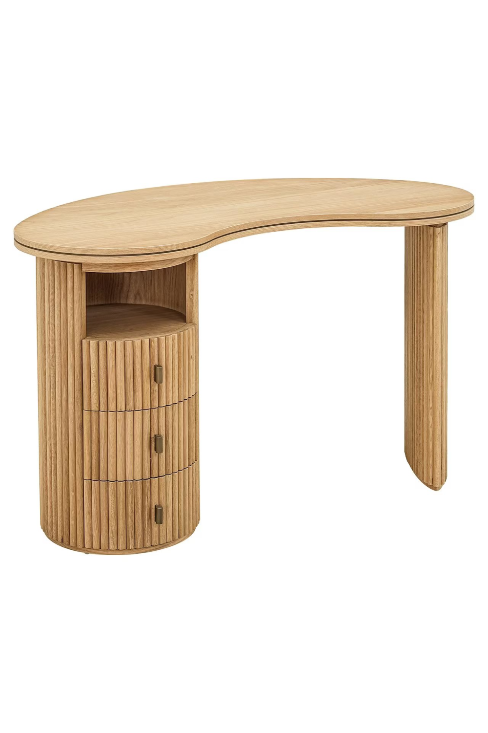 Natural Oak 3-Drawer Desk | OROA Belfort | Oroa.com