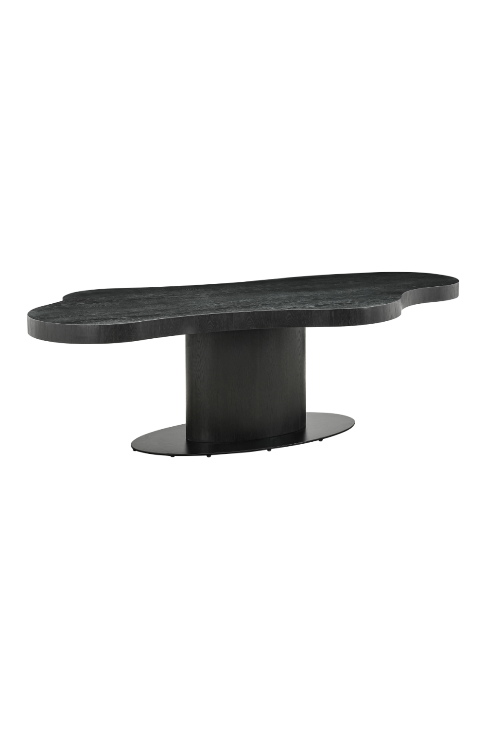 Black Organic-Shaped Dining Table | OROA Bogor | Oroa.com