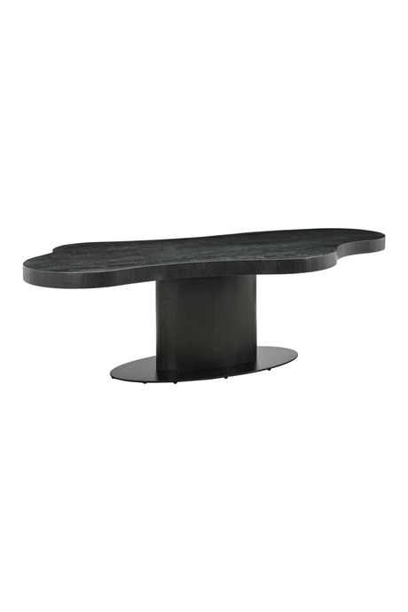 Black Organic-Shaped Dining Table | Richmond Interiors Bogor | Oroa.com