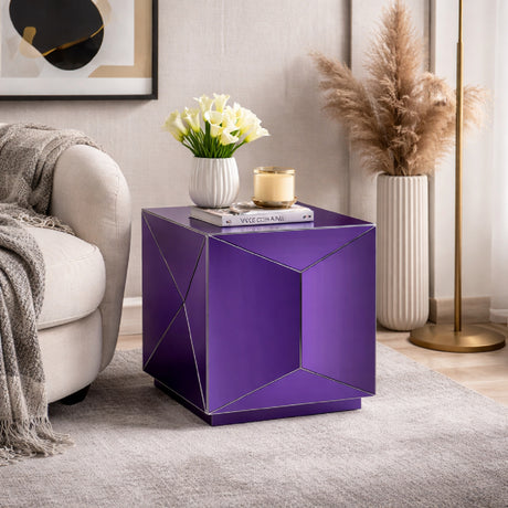   Faceted Mirror End Table | Oroa.com