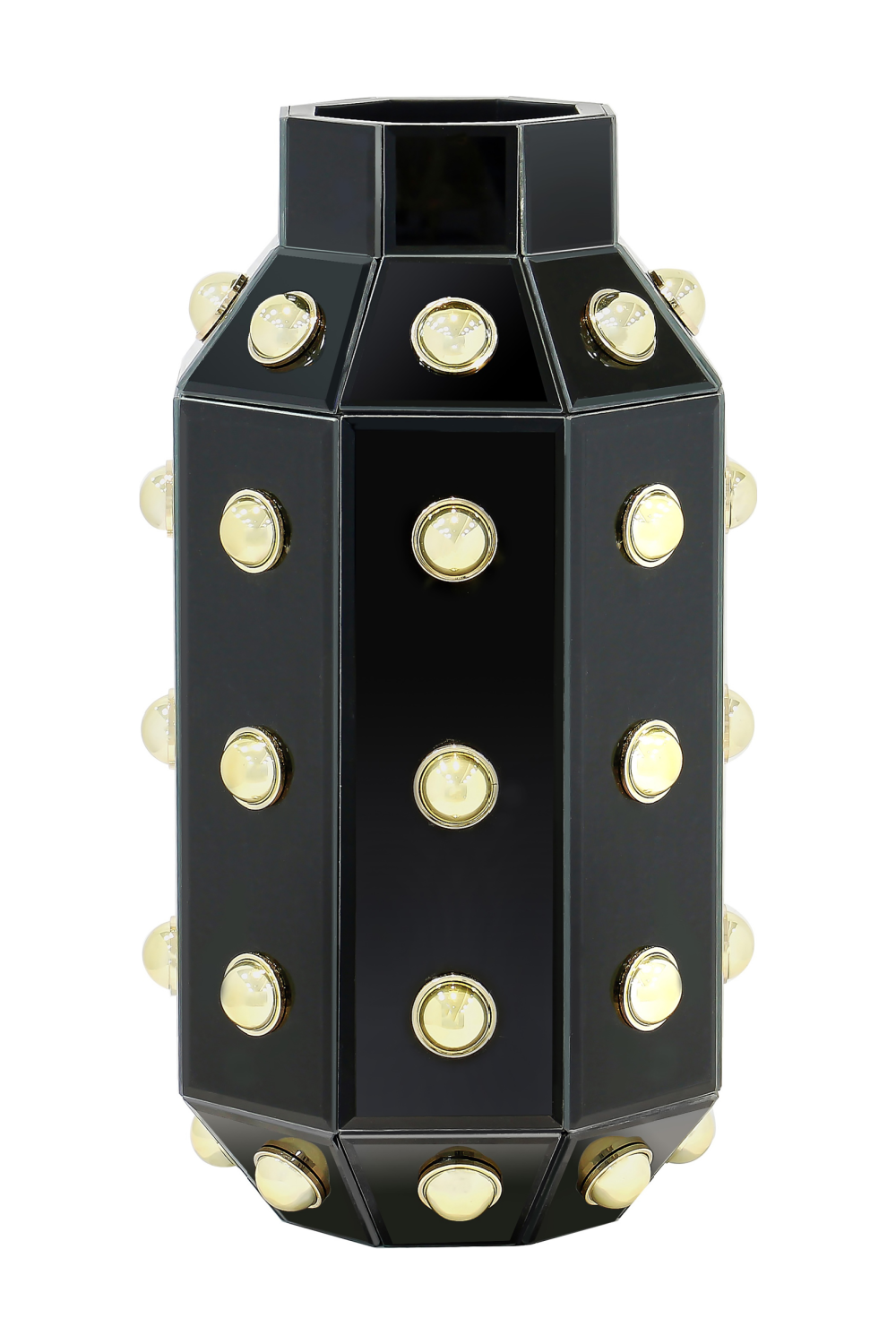 Black Studded Vase | OROA Justa | Oroa.com