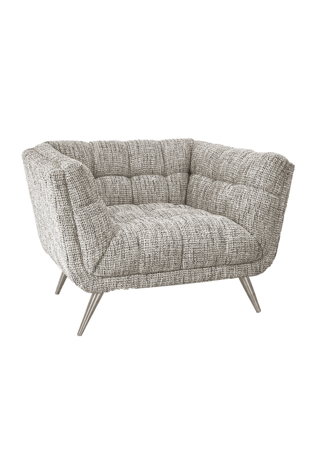 Gray Tufted Lounge Armchair | Richmond Interiors Huxley | Oroa.com