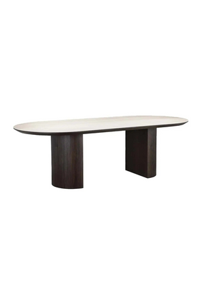 Travertine Ceramic Dining Table | Richmond Interiors Ritz | Oroa.com