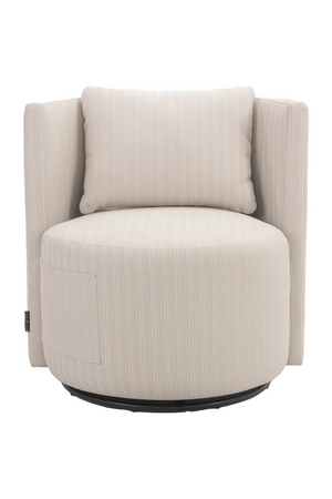 Beige Outdoor Swivel Dining Chair | Richmond Interiors Marlin | Oroa.com