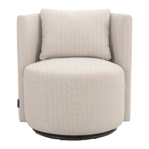   Modern European furniture - Beige Outdoor Swivel Dining Chair - www.oroa.com | Oroa.com