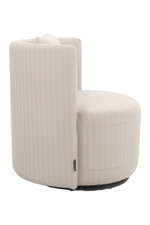 Beige Outdoor Swivel Dining Chair | Richmond Interiors Marlin | Oroa.com