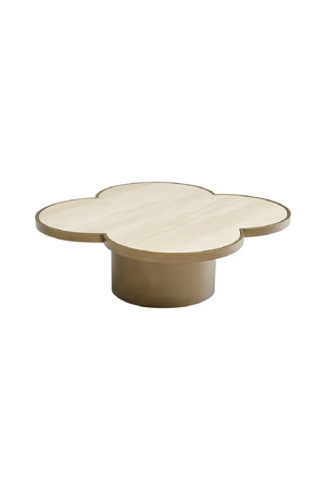 Travertine Ceramic Coffee Table | Richmond Interiors Clover | Oroa.com