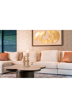 Travertine Ceramic Coffee Table | Richmond Interiors Clover | Oroa.com