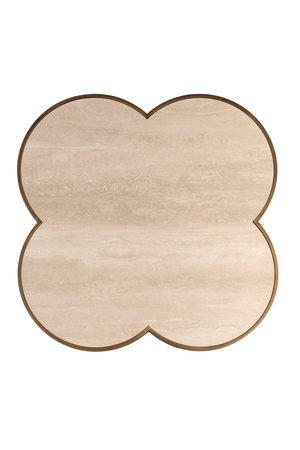 Travertine Ceramic Coffee Table | Richmond Interiors Clover | Oroa.com